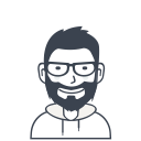 Male glasses avatar cartoon